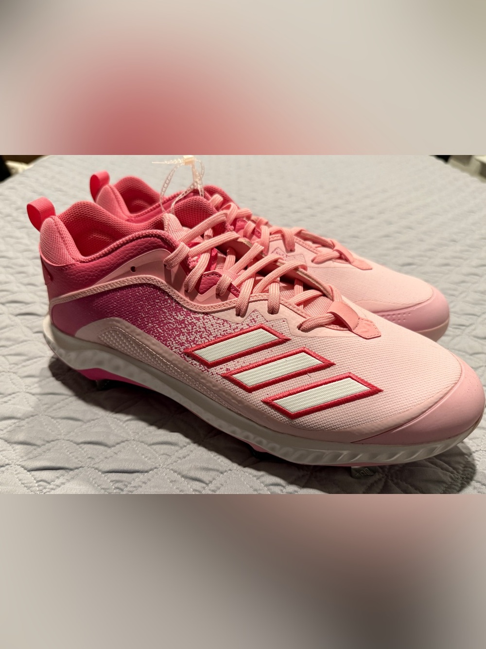 Adidas Icon Bounce 6 Mothers Day Pink Mens Baseball Cleats GZ0443 size 13.5 New